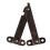 Furniture Box Rotatable Folding Lid Support Hinge Bronze Tone 16Pcs 5
