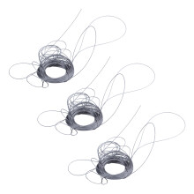 3X EDELSTAHLDRAHT-SEILKABEL, ZUSÄTZLICH, LÄNGE: 15M, DURCHMESSER: 1,0MM