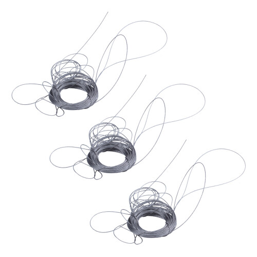 3X STAINLESS Steel Wire Rope Cable Rigging Extra, Length:15M Diameter:1.0mm