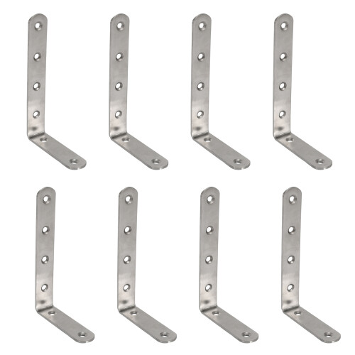 8St 125X75mm L-Form Edelstahlregal Eckwinkel Winkel