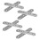 Flat Stainless Steel Repair Mending Fixing Plate Brackets Support 8Pcs 1