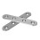 Flat Stainless Steel Repair Mending Fixing Plate Brackets Support 6Pcs 3