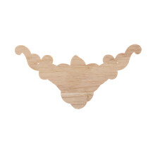 32 Pcs 8 x 8 cm Bois Sculpté Coin Onlay Applique Porte Armoire Rose Non Peint Style Européen