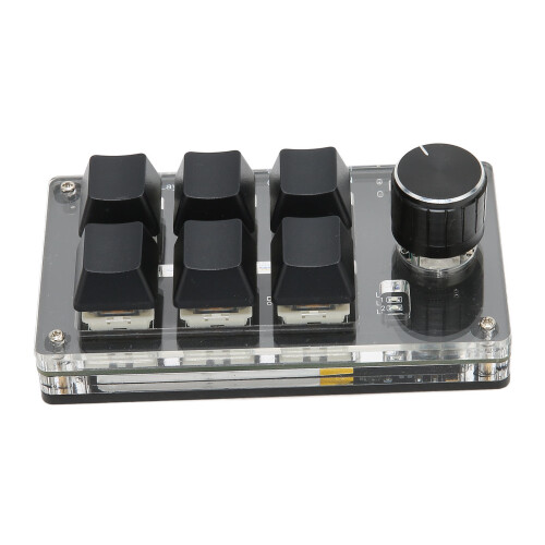 Mechanical Gaming Keypad 6 Keys + 1 Knob Wireless USB DIY Programmable 1