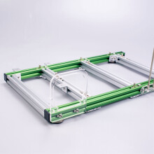 ATX Computer Open Chassis Green Silver