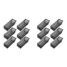 Golvregister Täckfälla, Golvluftventil Mesh Täckskärm för Hemluftventilfilter 12-Pack (4X10 Tum 12-Delar)