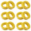 12 Pcs 33mm x 19mm x 11mm Yellow White Iron Core Ferrite Rings Toroid 1