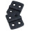 60 Pezzi Cerniere Rinforzate in Plastica Nera da 40 mm x 30 mm 3