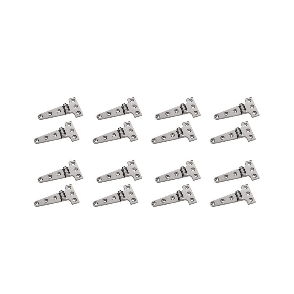 16 Pcs Heavy Duty T Hinge 316 Stainless Steel Marine Grade Casting Hinge Door Hatch Hinge Boat 4712970598000