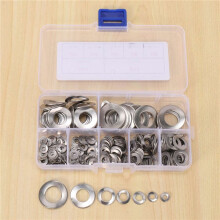 590 Pcs 304 Stainless Steel Spring 2 Wave Washer Gasket Assortment Kit (M3 M4 M5 M6 M8 M10 M12)