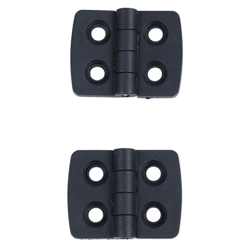 60 Pezzi Cerniere Rinforzate in Plastica Nera da 40 mm x 30 mm 1