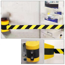 2X Magnetische Einziehbare GüRtelbarriere, WarteschlangenbarrieregüRtel mit Magnetischer Adsorption, 10 M Sicherheitskordon-Barriere