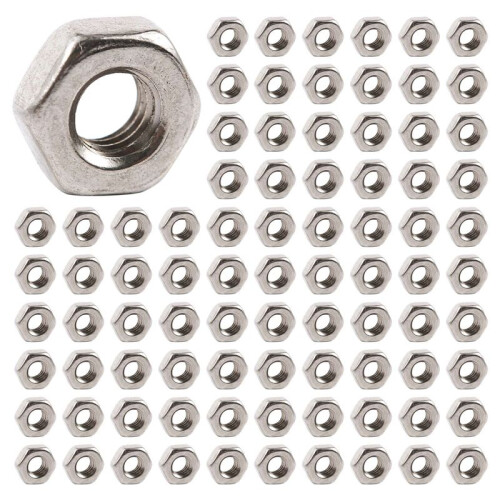 600 Stueck M3 3 mm Innengewinde Hex Metallmutter Verschluss Silber