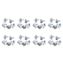 32Pc 2020 Series 3 Way End Corner Bracket Connector for European Standard 6mm T Slot 20x20mm Aluminum Extrusion Profile