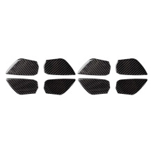 2X Car Carbon Fiber Door Wrist Trim Inner Door Handle Decoration Cover for 10Th Gen 2020 2019 2018 2017 2016