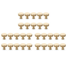 30 Pack Champagne Bronze Knurled Cabinet Knobs Round Kitchen Cabinet Pulls for Drawer Dresser, Cupboard and Wardrobe