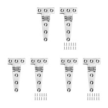 Marine Grade T Hinges, Boat Hinges, 4 Inch X 2 Inches, No Noise, Heavy Duty 316 Stainless Steel with Screws (6 PCS)