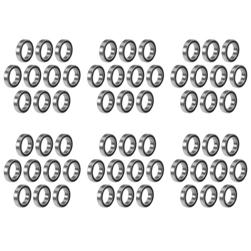 60PCS 6701-2RS 12X18X4 mm Miniature Double Rubber Sealed Deep   Bearings