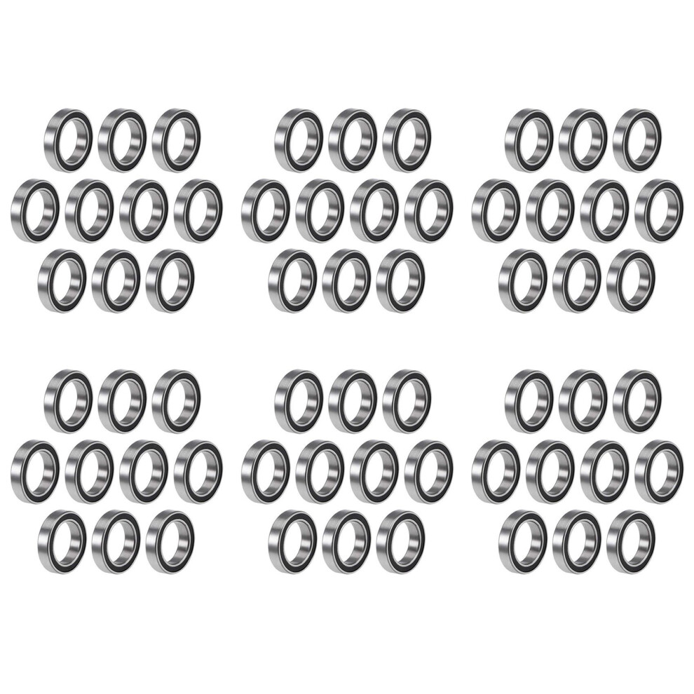 60Pcs 6701-2Rs 12X18x4 Mm Miniature Double Rubber Sealed Deep Bearings 6033745079561