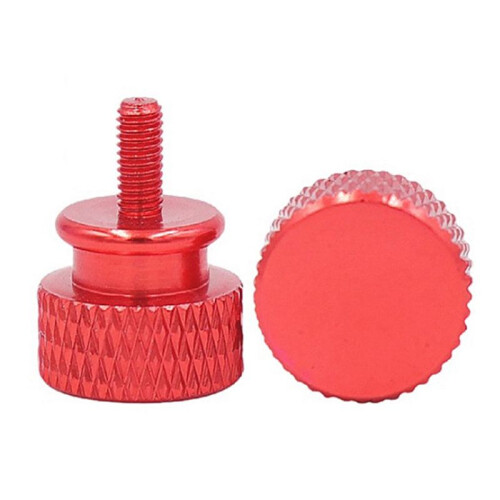 30Pcs/Lot UNC6 -32 M3.5 Hand Screw for GPU Holder PSU Computer Case Side Panel Screws PC Assemble WaterCooling Red 1