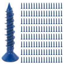 400PCS 3/16 X 1-1/4In Flat Phillips Concrete Diamond Point Screw Anchor for Anchoring to Masonry