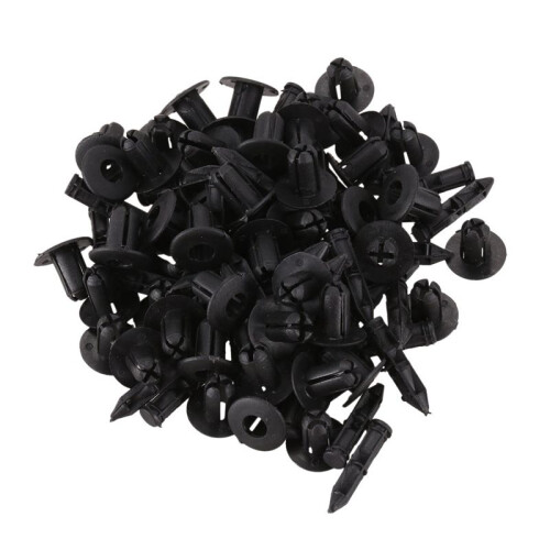 6mm X 12mm Rivetti In Plastica per Auto Clip da Auto 200 Pezzi 1