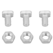 1000 Unidades M6X12Mm Parafusos e Porcas para Estufa Parafusos de CabeçA Quadrada Porcas Kit de Reparo para Estufa PeçAs Sobressalentes para Jardim