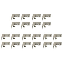 20-Delige L-Type Glasbevestigingsclip 2-Weg Glasconnectoren voor 6-10 mm Meubelbeslag Glasaccessoires