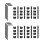 32 Pack M 4 T-Nut Metric Camming Screw Replacement Sets Compatible with Standard Rail Systems, with Thread Screws 1