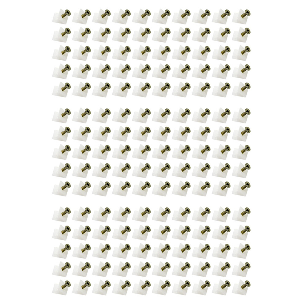 Photos - Parts for Drones & RC models 150 Pcs Drawer Supports, White Plastic Drawer Bottom Sagging Repair Fixing Mending Wedges with Screws for Furniture