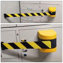 3X Barrera de CinturóN RetráCtil MagnéTica, CinturóN de Barrera para Colas con AdsorcióN MagnéTica, Barrera de CordóN de Seguridad de 10 M