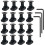 32 Pack M 4 T-Nut Metric Camming Screw Replacement Sets Compatible with Standard Rail Systems, with Thread Screws 2