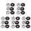 30Pcs Lock Nuts Flange for  9523 Nut Inner Outer Kit Angle Grinder Tool 2 Specifications-Toothless, Toothed 1