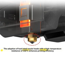 Hotend Kit for Centauri Carbon Heating Block Throat Kit Chromium Zirconium Copper Hardened Steel Hot End Part