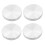 4X Glasplatten-Adapter, Aluminium, Rund, 50X8mm, Silber 1