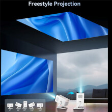 Projetor Portátil WiFi6 BT5.4 Foco Automático para Android 11 Projetor Suporte Full HD 4K para Cinema em Casa e Ao Ar Livre X1AQ EU