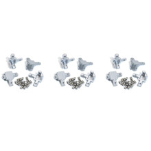 12Pc 2020 Series 3 Way End Corner Bracket Connector for European Standard 6mm T Slot 20X20mm Aluminum Extrusion Profile