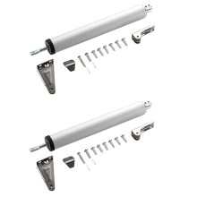 2X Einfacher Tür Schließer Leiser Pneumatischer Hydraulischer Puffer Automatischer Haushalts Tür Schließer Artefakt Möbel Beschläge Silber