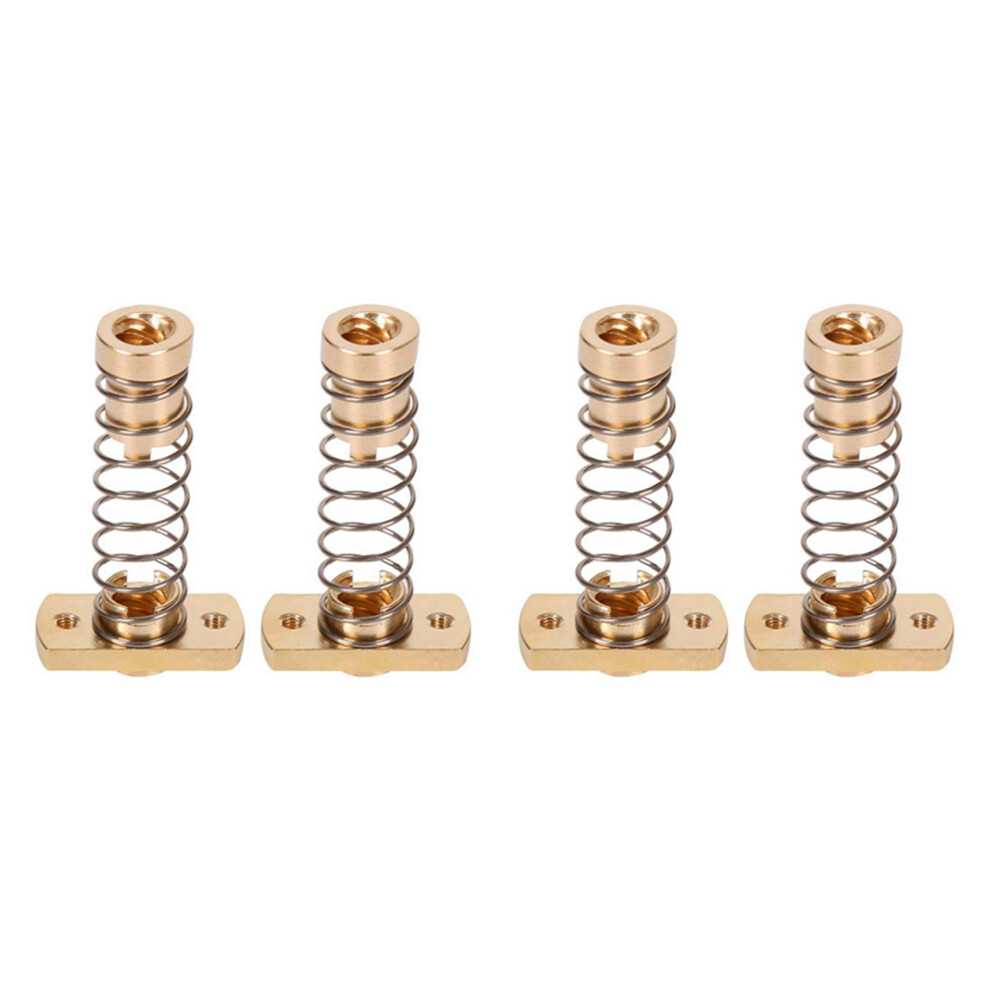 4 Sets Cr10 Z Axis T8 Anti Backlash Spring Loaded Nut Elimination Space Brass Nuts For Upgrade 3S 3 Pro 4712787803342