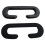 10 Pcs Suitable for 11MM   Sponge Pad  VR3D Eye Mask Perforated Sponge Replacement Facial Cover Pad 4
