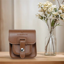 Anbernic for RG34XXSP Handheld Game Console Carrying Case Shockproof PU Leather Storage Bag Protective Travel Accessory