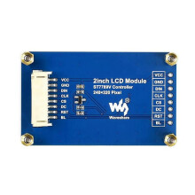 2X Waveshare 2-Tums IPS LCD-Skärm för Raspberry Pi , 65K RGB-Färger, 320X240 Pixlar, SPI-Gränssnitt Inbyggd ST7789VW-Drivrutin