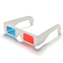 3D Brille, 20 Paar Stereo Objektive Aus Rotem und Blauem Papier für Filme Set 3D Brille Aus Anaglyphen Papier
