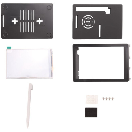 2X 3.5 Inch Tft Lcd Contact Screen 320X480 Resolution Abs Case + Touchpen for Raspberry Pi 4 B 2
