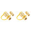 2X 1/2 Inch Solid Brass Gas Propane Quick Connect Disconnect Fitting Connector Adapter 1