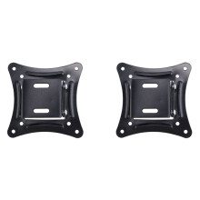 2X Suporte Universal para Montagem em Parede para Monitor LCD de 14-27 Polegadas com Altura Ajustável, Parede Retrátil para VESA Tv-C12