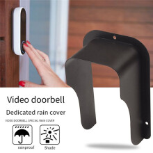 Cubierta de Timbre de Puerta Resistente a la Intemperie,Protector de Timbre de Anillo de Metal,Cubierta de Lluvia para Control de Acceso,Protector de