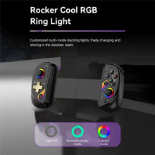 D8 Mobile Stretch with Light Gamepad for Dual Hall Wireless Tablet Body Vibration Grip Starry Sky Black