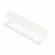 Under Desk Cable Management Cable Tray Under Desk with Clamp Power Strip Cord Holder No Drilling Sturdy Spacious(White)