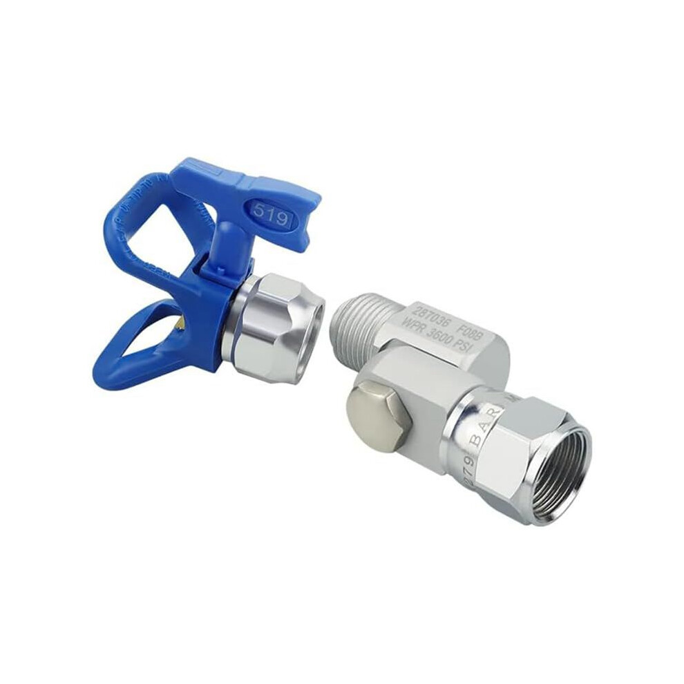 287036 Airless Paint Spray Gun Swivel Joint With 235486 7/8 Inch Thread 180 Degree Rotation,Cleanup Design 4712829825158